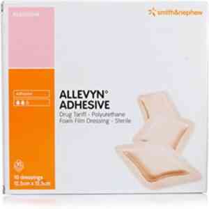 ALLEVYN Adhesive 10cm X 10cm Dressing, 10 Dressings