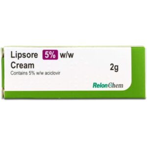 Lipsore Cold Sore Cream - Aciclovir Cream 5%, 2g