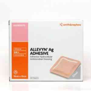 Allevyn AG Adhesive Dressing 7.5cm X 7.5cm, 10 Dressings