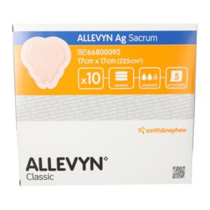 Allevyn AG Adhesive Sacrum Dressing 17X17CM, 10 Dressings