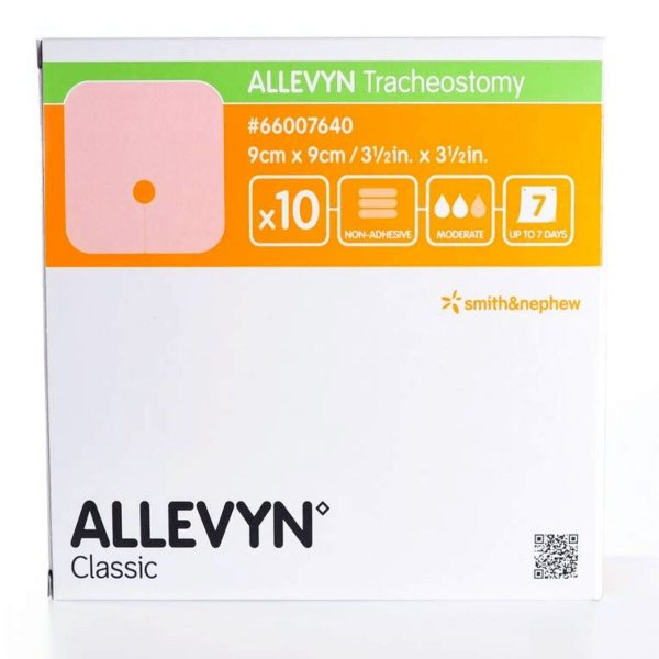 Allevyn Tracheostomy Dressing 9cm X 9CM 66007640, 10 Dressings