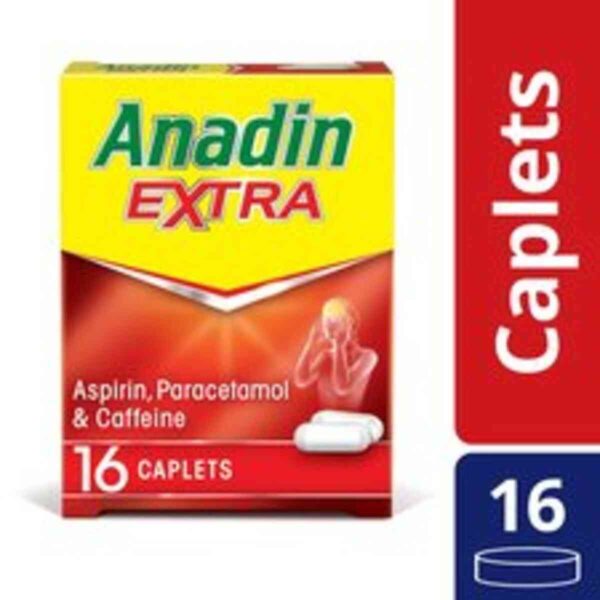 Anadin Extra Caplets, 16 Caplets