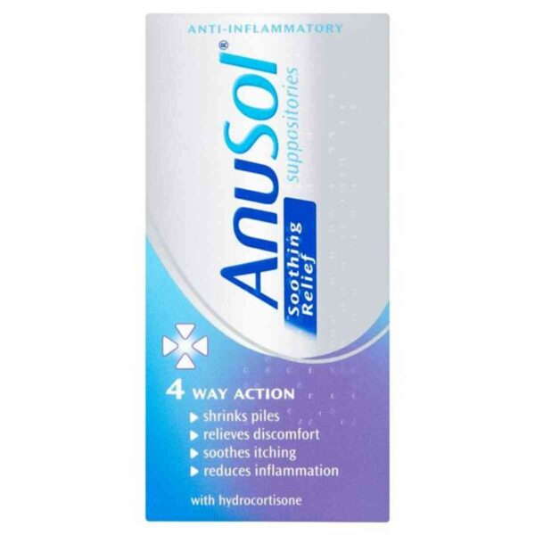 Anusol Soothing Relief Suppositories, 12 Suppositories