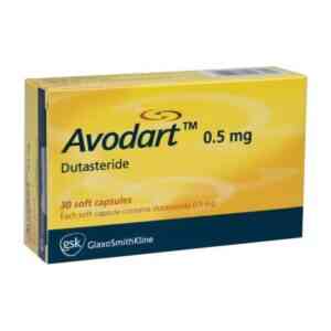Avodart Capsules - Dutasteride 0.5mg, 30 Capsules