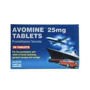 Avomine Tablets - Promethazine 25mg, 28 Tablets