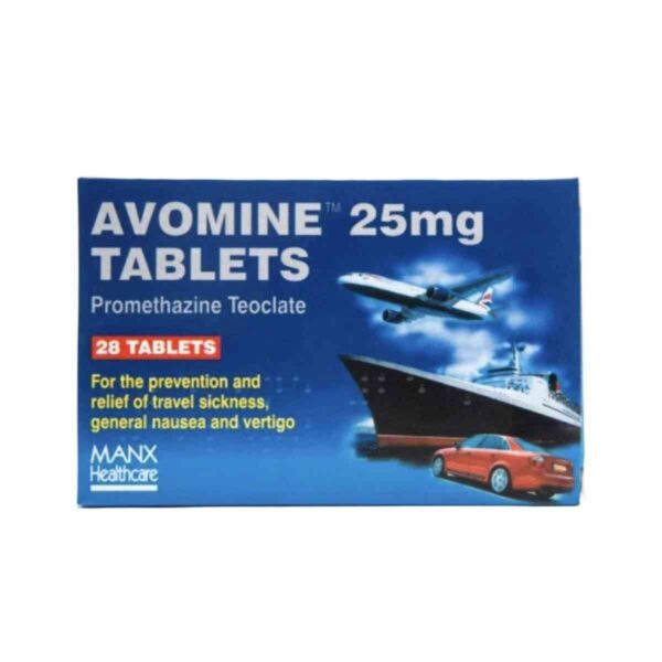 Avomine Tablets - Promethazine 25mg, 28 Tablets