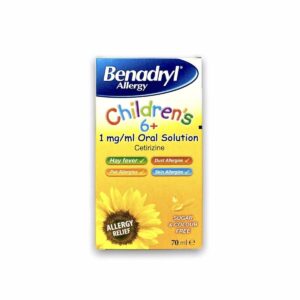 Benadryl Allergy Children’s 6+ Solution – Cetirizine Solution, 70ml