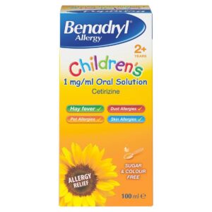 Benadryl Allergy Children's Solution - Cetirizine Solution, 100ml