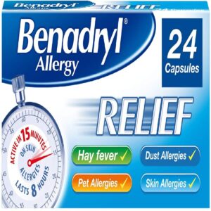 Benadryl Allergy relief fast acting antihistamine