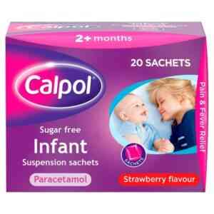 Calpol Infant Suspension Sugar Free Sachets, 20 Sachets