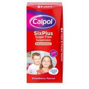 Calpol SixPlus Suspension Sugar Free, 80ml