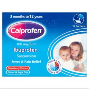 Calprofen Ibuprofen Suspension Sachets, 12 Sachets