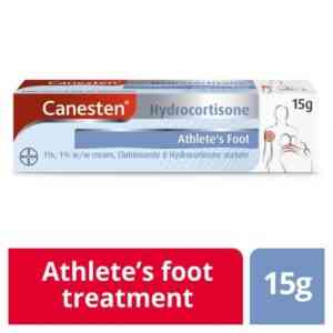 Canesten Hydrocortisone Cream - Athlete's Foot Treatment, 15g