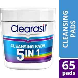 Clearasil 5 In 1 Ultra Cleansing Pads, 65 Pads