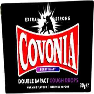 Covonia Double Impact Strong Cough Lozenges Berry Blast, 30g