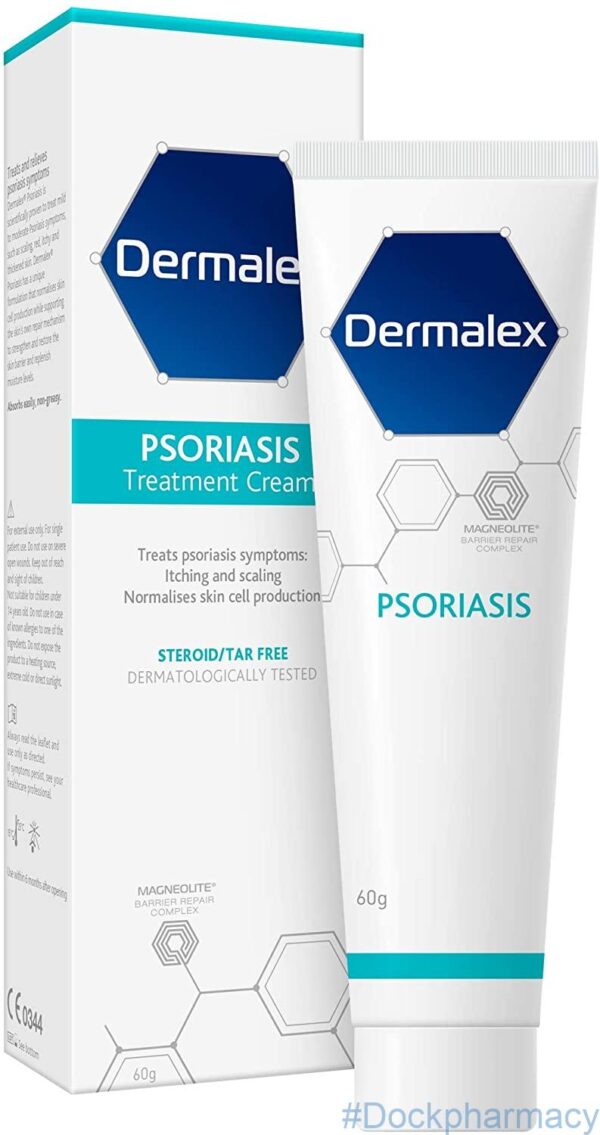 Treat Mild to Moderate Symptoms of Psoriasis Dermalex Psoriasis treatment cream