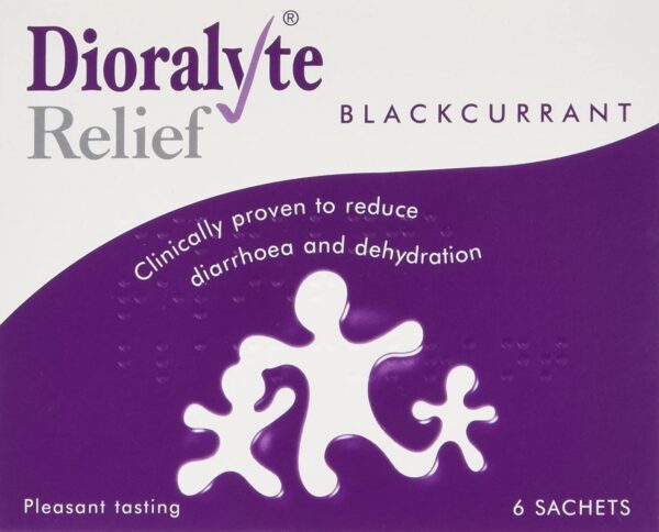 Dioralyte Relief Blackcurrant Sachet Reduce Diarrhoea And Dehydration