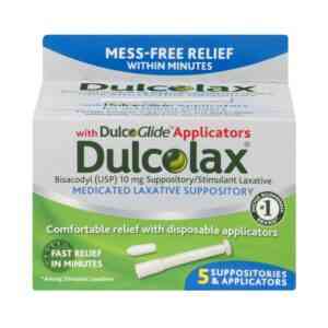 DulcoGlide Applicators Dulcolax Laxative Suppositories with , 3