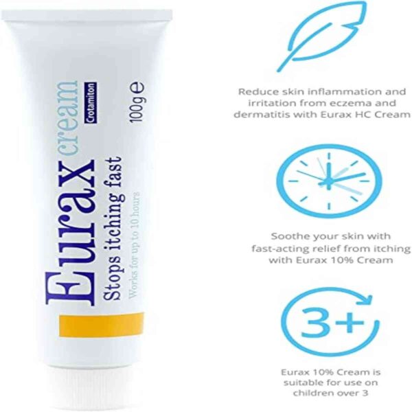 Eurax Cream - Itch Relief Cream, 100g