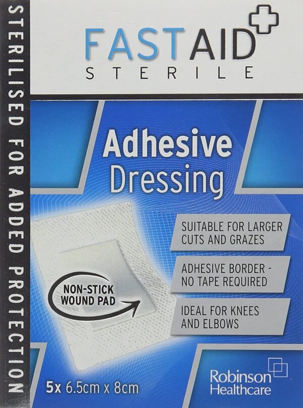 Fast Aid Sterile Dressing Adhesive Pads