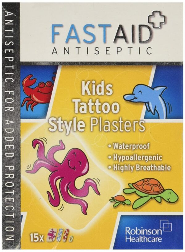 Fast Aid kids tatto style plasters