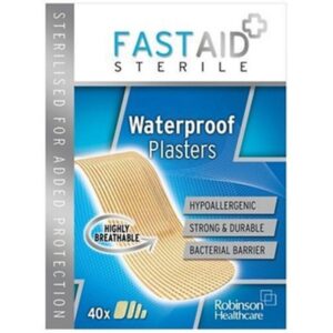 Fast Aid Sterile Waterproof Plaster, 40 Plaster