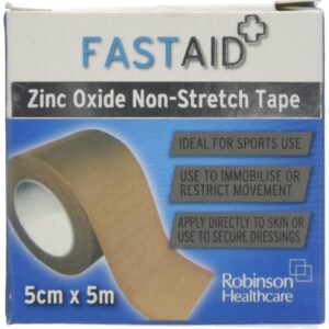 FastAid Zinc Oxide Non-Stretch Tape 5cm x 5m