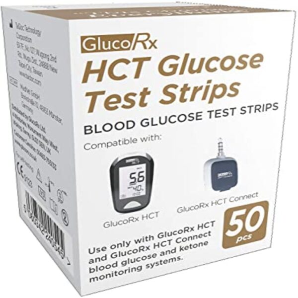 GLUCORX HCT GLUCOSE TEST STRIPS