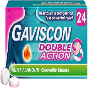 Gaviscon Double Action Heartburn And Indigestion Mint Tablets