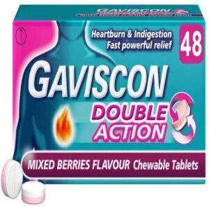 Gaviscon Double Action Heartburn and Indigestion Tablets Mixed Berries
