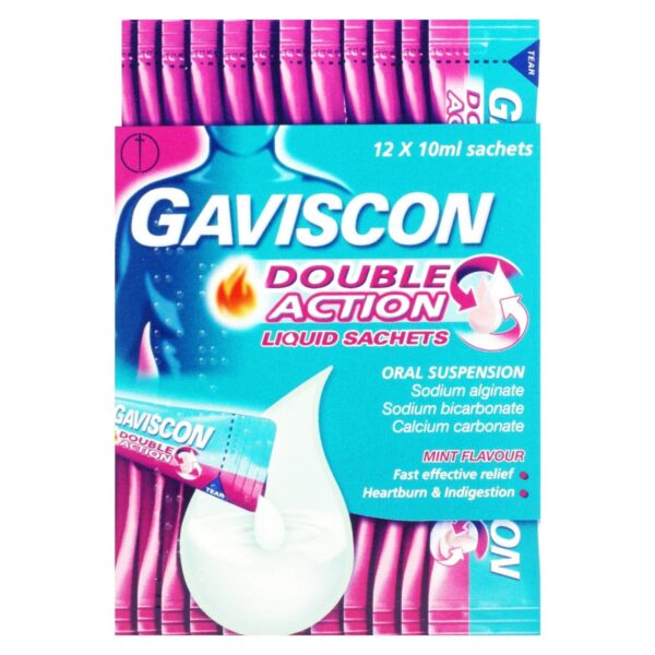 Gaviscon Double Action Liquid Mint Flavour Sachets