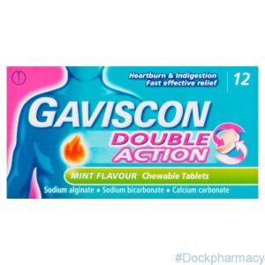 Gaviscon Double Action Heartburn And Indigestion Mint Tablets