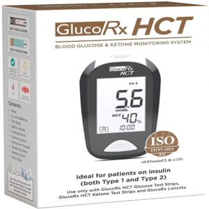 GlucoRx HCT Blood Glucose And Ketone Monitoring System