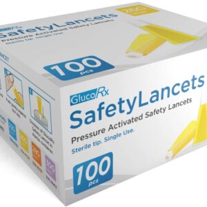 GlucoRx Safety Lancets 26G 1.8MM