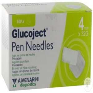 Glucoject Insulin Pen Needles G1 4mm 32G