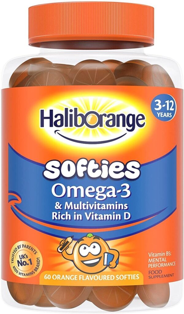 Haliborange Kids Omega 3 and Multivitamin Orange Softies