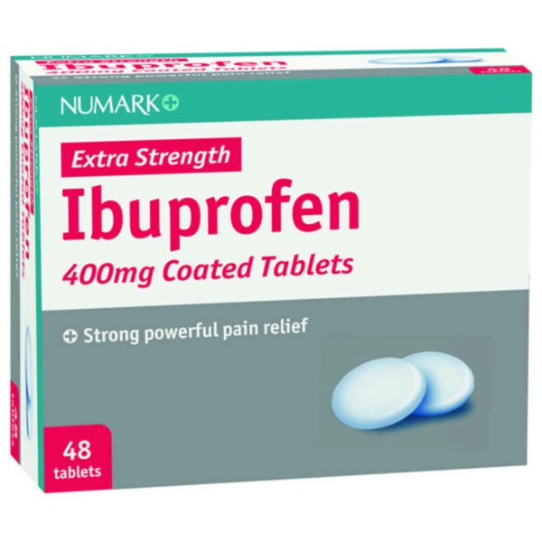 Ibuprofen Maximum Strenght 400mg Tablets, 48 Tablets