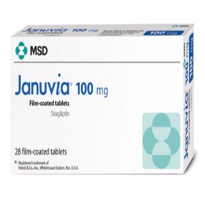 Januvia 100mg Tablets - Sitagliptin 100mg, 28 Tablets