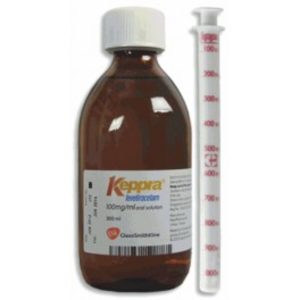 Keppra Oral Solution – Levetiracetam Solution 100mg/ml with 1ml Syringe, 150ml
