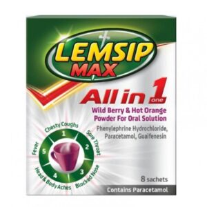 Lemsip Max All in One Wild Berry & Hot Orange Sachets