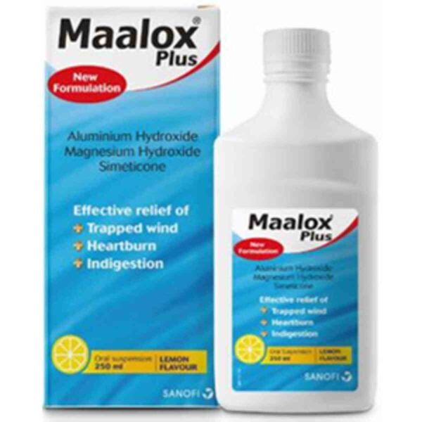 Maalox Plus Oral Suspension Lemon Flavour