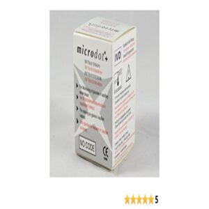 Microdot + Blood Glucose test Strips