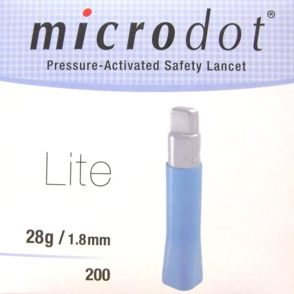 Microdot Lite Safety Lancet 28g 1.8mm