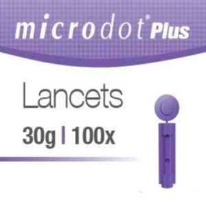 Microdot Plus Lancets 30g, 100 Lancets