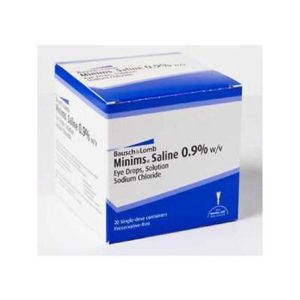 Minims Sodium Chloride Eye Drops Single Dose Units, Pack of 20
