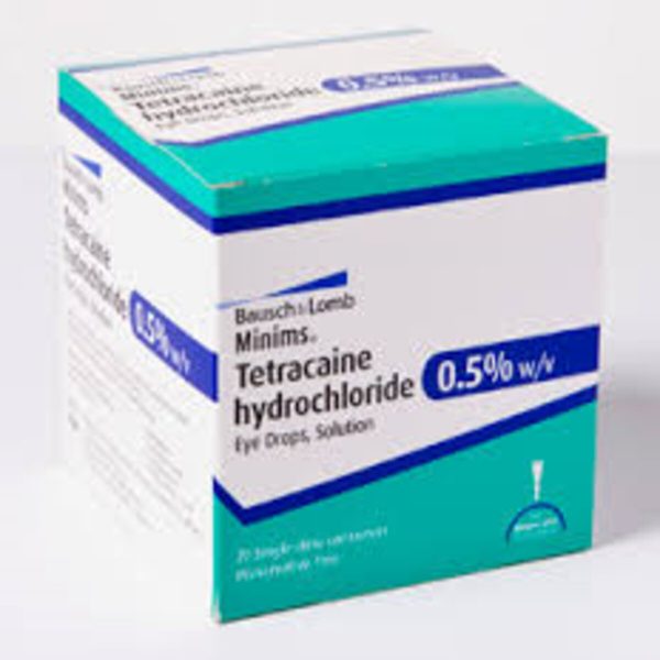 Minims Tetracaine Hydrochloride Eye Drops 0.5%, 20