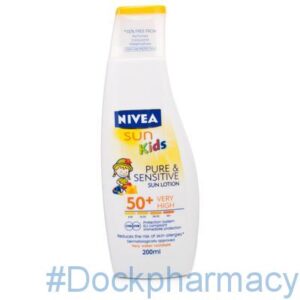 Nivea Sun Kids Pure and Sensitive Lotion F50, 200ML