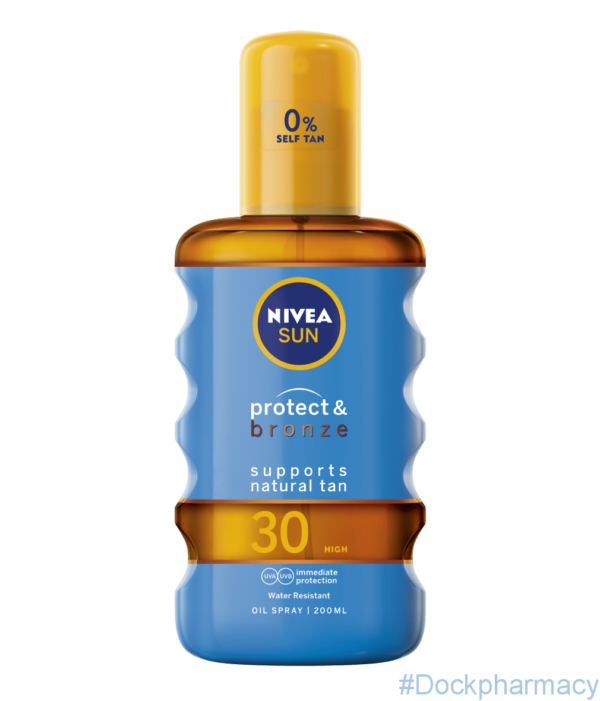 Nivea Sun Protect And Bronze Tan Oil F30,