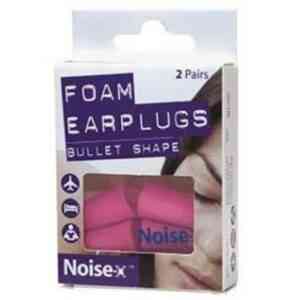 Noise X foam bullet shape ear plugs