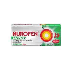 Nurofen Express 200mg 10 Liquid Capsules